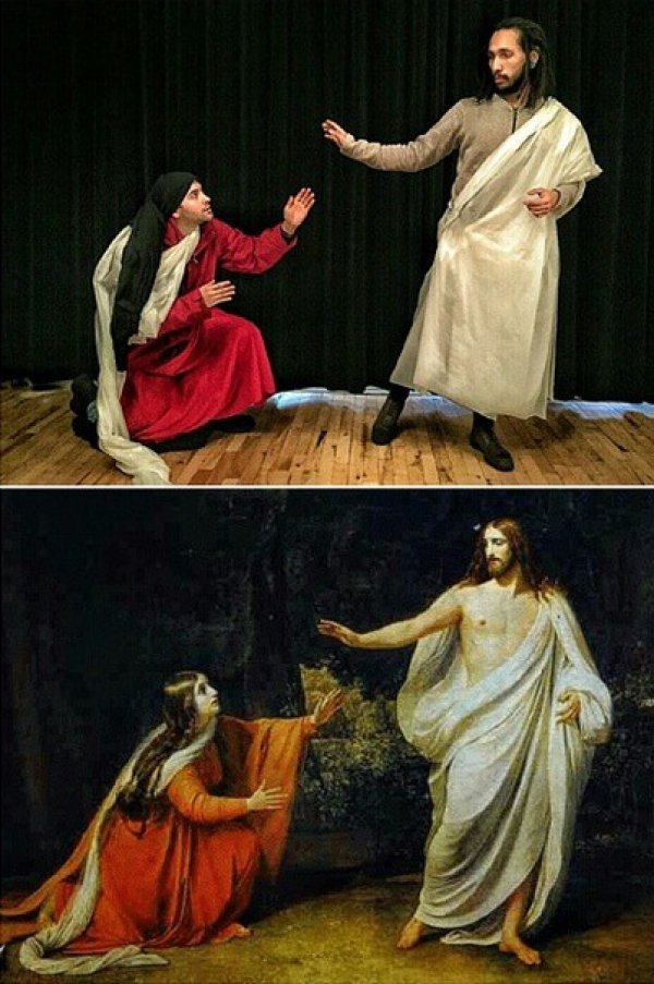 "Появяването на Христос пред Мария Магдалена след възкресението", Александър Иванов. Снимка: Instagram/ foolsdoart