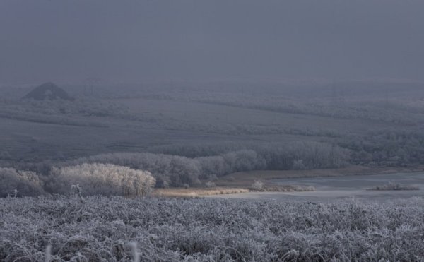 Зимна картина от село край Донецк. Снимка: Reuters