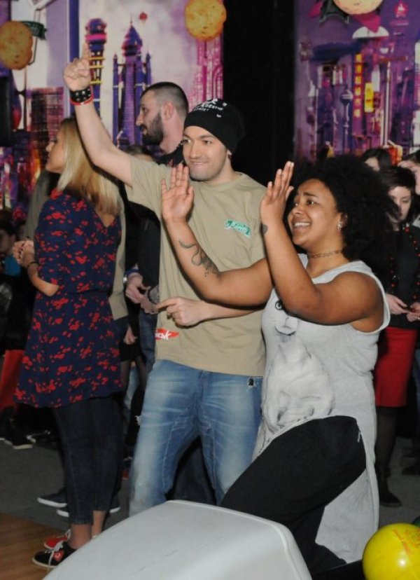 Дамян Попов и Прея се радват след успешен удар.  Снимка: Булфото