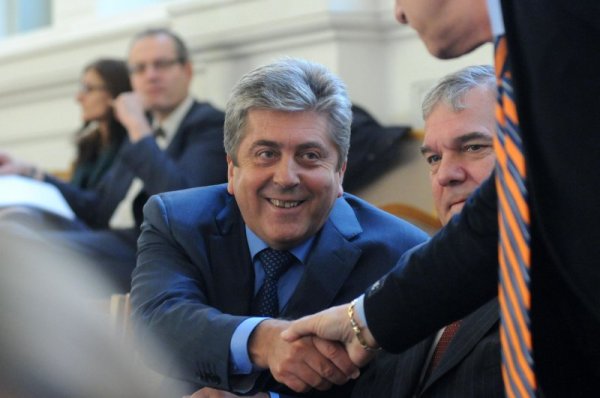 Георги Първанов в деня на клетвата. Снимка: Булфото