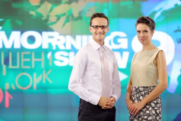 Симеон Белев и Йоанна Николова са лицата на сутрешния блок. Снимка: Bulgaria ON AIR