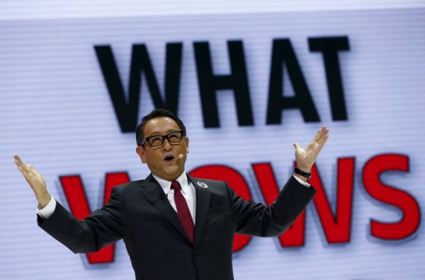 28. Шефът на "Тойота" Акио Тойода. Снимка: Reuters