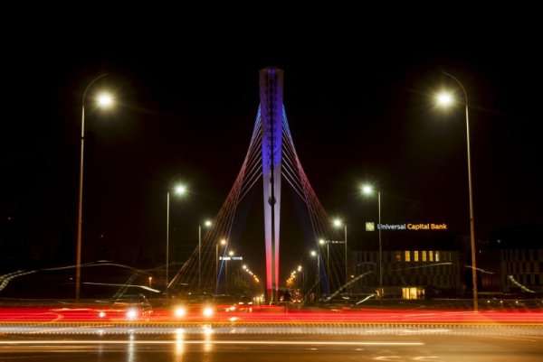 Мостът Милениум в Подгорица, Черна гора. Снимка: Reuters