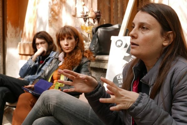 Елена Мошолова по време на среща на Киноклубовете. Снимка: Личен архив