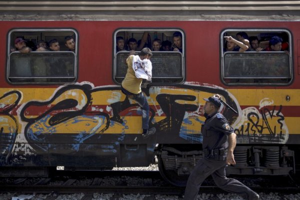 Отличената фотография на Стоян Ненов. Снимка: Reuters