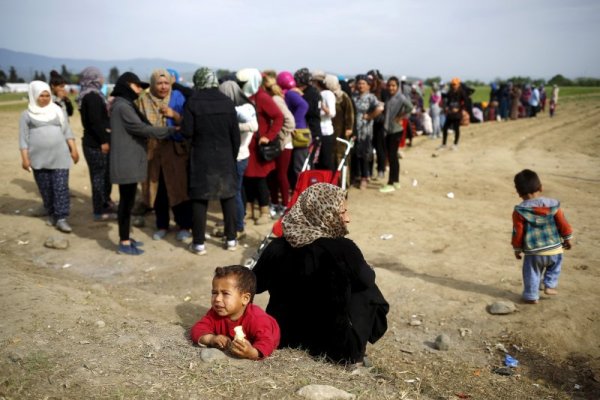Лагерът в Идомени през последните дни. Снимка: Стоян Ненов, Reuters