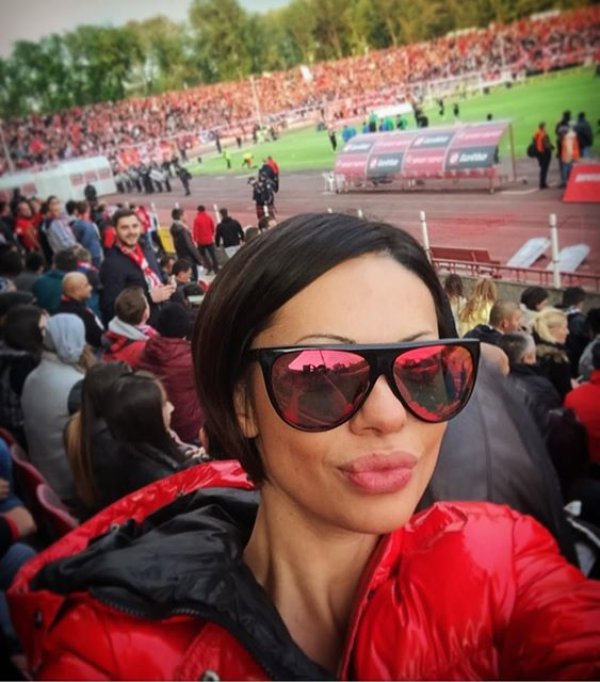 Калина Паскалева на стадиона на ЦСКА. Снимка: Instagram