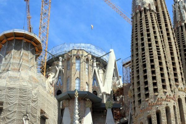Саграда Фамилия не спира да се строи. Снимка: Видка Атанасова