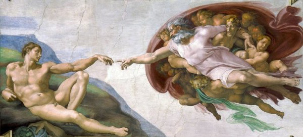 Creation Of Adam, фреската от Сикстинската капела, която кара света да се възхищава на смелостта на Микеланджело да се изправи срещу църквата. (Снимка: Flickr)