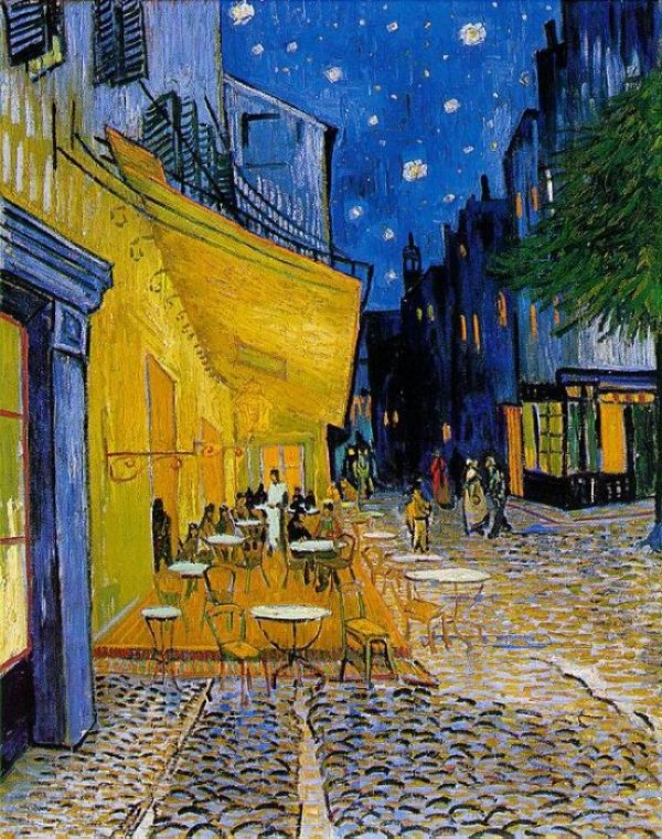 Cafe Terrace at Night на Ван Гог е препратка към &quot;Тайната вечеря&quot; на Да Винчи. (Снимка: Flickr)