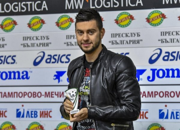 Футболистът на Левски Станислав Костов бе избран за футболист №1 на 28-ия кръг на Първа лига в традиционната анкета сред футболните треньори. Снимка: Булфото