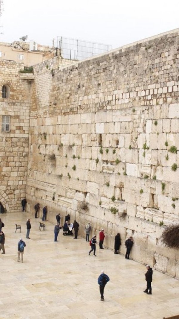 Стената на плача.Снимка: Личен архив
Стената на плача е единственото, което е оцеляло от Втория храм в Йерусалим, построен от Ирод Велики. През 70 г. сл. Хр. храмът е разрушен от от римския император Тит.