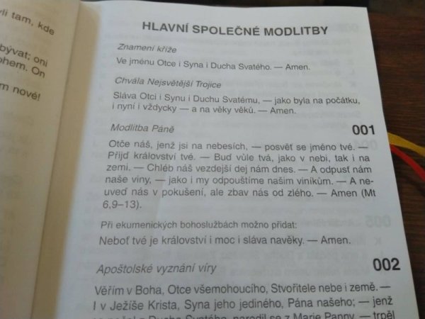 Молитвата "Отче наш" на чешки език