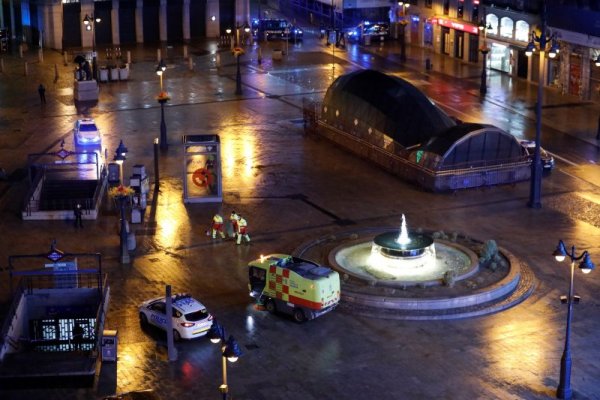 Празният площад на Мадрид, Снимка: БГНЕС