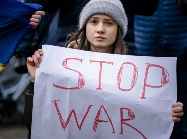 В Хага също се проведе протест с призив за мир. Снимка: БГНЕС