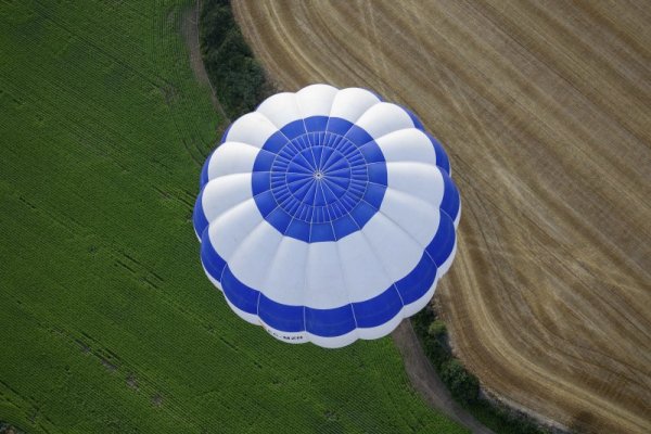 Балон с горещ въздух се издига по време на надпревара в испанския град Харо. Снимка: БГНЕС
