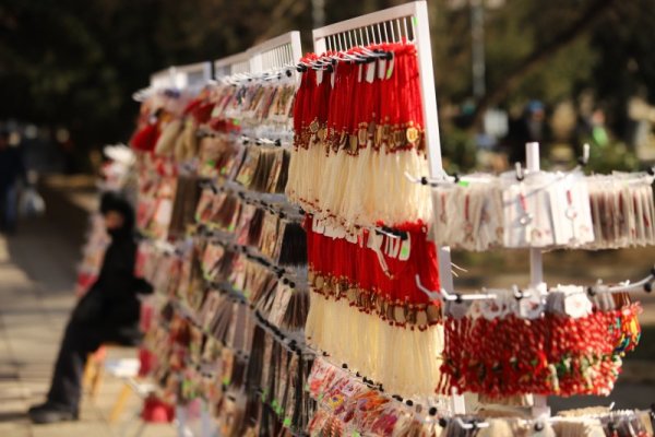 Все повече мартеници се появяват по улиците на страната. До настъпването на Баба Марта остават по-малко от 2 седмици. Снимка: БГНЕС