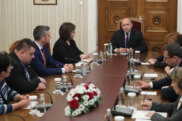 И през днешния ден продължиха консултациите при президента Румен Радев за съставянето на редовно правителство. Снимка: Димитър Кьосемарлиев, Dnes.bg