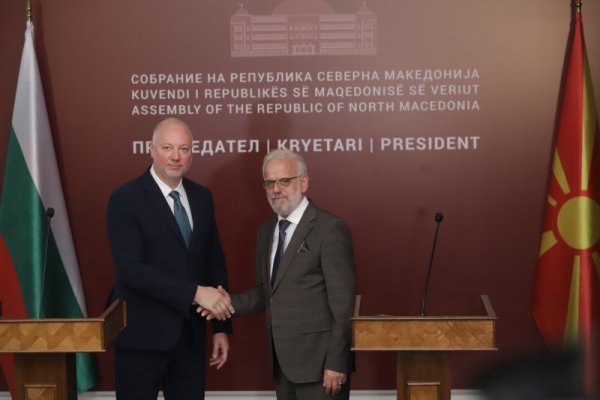 Продължава посещението на председателя на Народното събрание Росен Желязков в Република Северна Македония. Снимка: БГНЕС